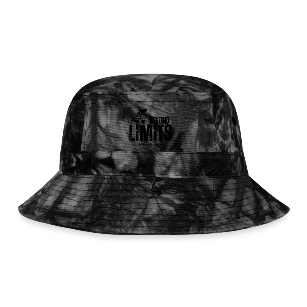 Tie Dye Bucket Hat - Black Tie Dye