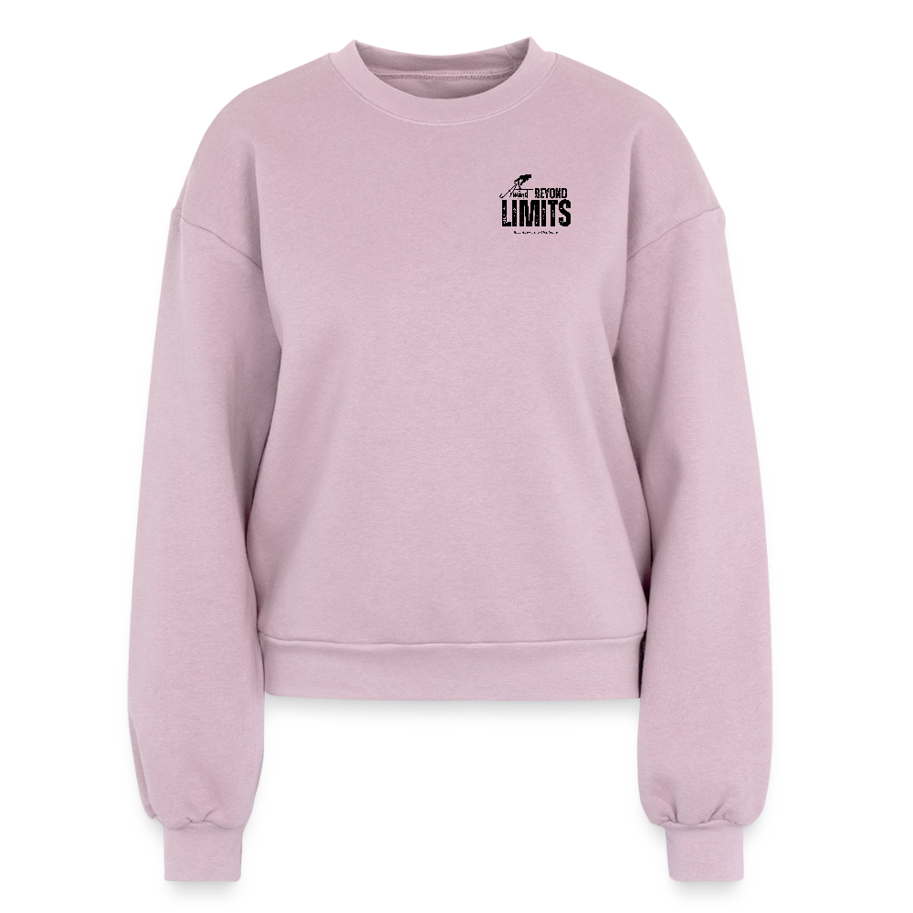 Women's Fleece Crewneck Sweatshirt - blush pink 