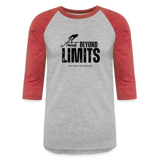 Baseball T-Shirt - heather gray/red