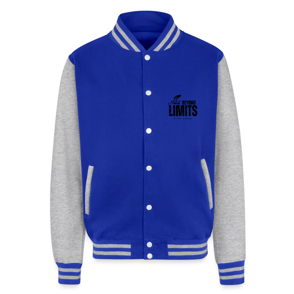 Unisex College Sweat Jacket - royal/heather grey